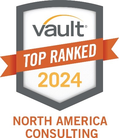 2024 badge for Vault Top Ranked Consulting Firm